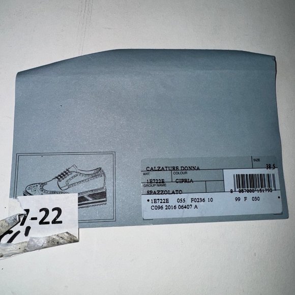 PRADA Brushed Perforated Leather Platform Jute Espadrille Brogue Loafers EU 38.5 - Picture 9 of 11